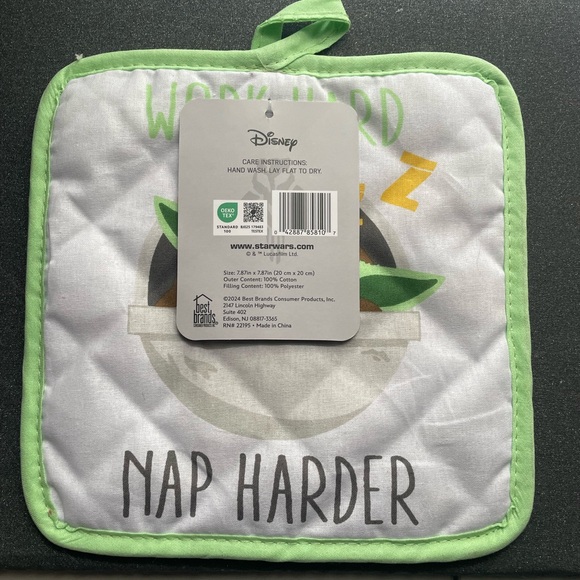 Star Wars Mandalorian Green and White Pot Holder - Picture 5 of 5